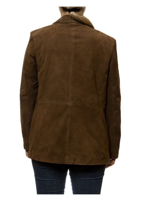 blazer camoscio moro PK BY PASKAL | 126CAM-FORESTA